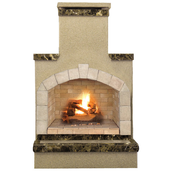 Cal Flame 78" H Propane Outdoor Fireplace Wayfair